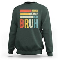 Funny Mama Mommy Mom Bruh Sweatshirt Mother's Day Vintage Stripes