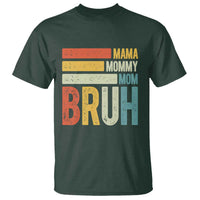 Funny Mama Mommy Mom Bruh T Shirt Mother's Day Vintage Stripes