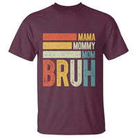 Funny Mama Mommy Mom Bruh T Shirt Mother's Day Vintage Stripes