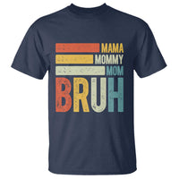 Funny Mama Mommy Mom Bruh T Shirt Mother's Day Vintage Stripes