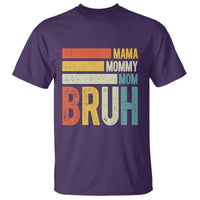 Funny Mama Mommy Mom Bruh T Shirt Mother's Day Vintage Stripes