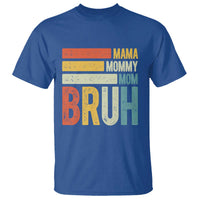 Funny Mama Mommy Mom Bruh T Shirt Mother's Day Vintage Stripes