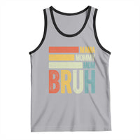 Funny Mama Mommy Mom Bruh Tank Top Mother's Day Vintage Stripes