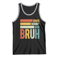 Funny Mama Mommy Mom Bruh Tank Top Mother's Day Vintage Stripes
