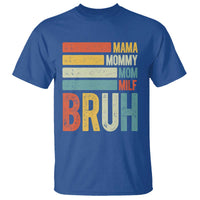 Funny Mama Mommy Mom Milf Bruh T Shirt Mother's Day Vintage Stripes