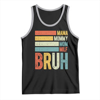 Funny Mama Mommy Mom Milf Bruh Tank Top Mother's Day Vintage Stripes