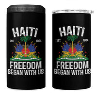 Haiti Freedom Began With Us 4 in 1 Can Cooler Tumbler Haitian Flag Day