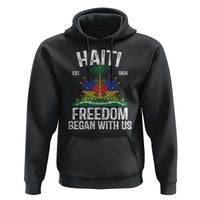 Haiti Freedom Began With Us Hoodie Haitian Flag Day