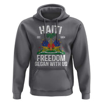Haiti Freedom Began With Us Hoodie Haitian Flag Day