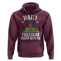 Haiti Freedom Began With Us Hoodie Haitian Flag Day