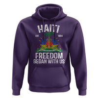 Haiti Freedom Began With Us Hoodie Haitian Flag Day