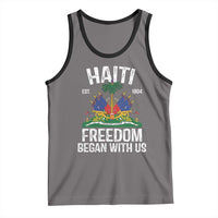 Haiti Freedom Began With Us Tank Top Haitian Flag Day