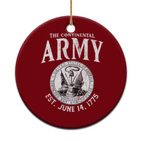 Continental Army America Independence Revolutionary War Seal Ceramic Ornament - Wonder Print Shop