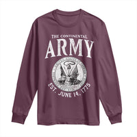 Continental Army America Independence Revolutionary War Seal Long Sleeve Shirt