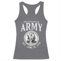 Continental Army America Independence Revolutionary War Seal Racerback Tank Top