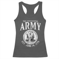 Continental Army America Independence Revolutionary War Seal Racerback Tank Top
