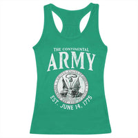 Continental Army America Independence Revolutionary War Seal Racerback Tank Top