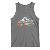 Funny Heterosexuality In This Economy Tank Top Rainbow LGBTQ+ Pride - Wonder Print Shop