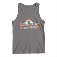 Funny Heterosexuality In This Economy Tank Top Rainbow LGBTQ+ Pride - Wonder Print Shop