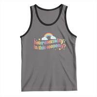 Funny Heterosexuality In This Economy Tank Top Rainbow LGBTQ+ Pride - Wonder Print Shop