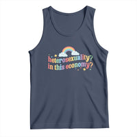 Funny Heterosexuality In This Economy Tank Top Rainbow LGBTQ+ Pride - Wonder Print Shop
