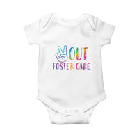Adoption Foster Parents Baby Onesie Peace Out Foster Care