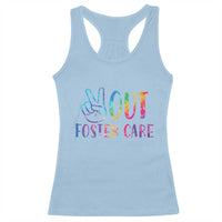 Adoption Foster Parents Racerback Tank Top Peace Out Foster Care