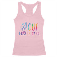Adoption Foster Parents Racerback Tank Top Peace Out Foster Care