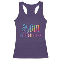 Adoption Foster Parents Racerback Tank Top Peace Out Foster Care