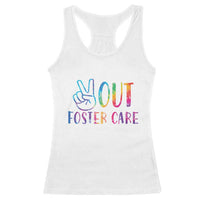 Adoption Foster Parents Racerback Tank Top Peace Out Foster Care