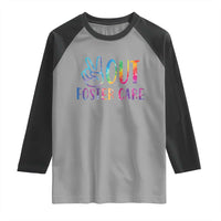 Adoption Foster Parents Raglan Shirt Peace Out Foster Care