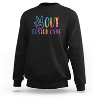Adoption Foster Parents Sweatshirt Peace Out Foster Care