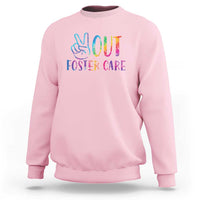Adoption Foster Parents Sweatshirt Peace Out Foster Care