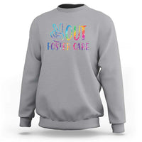 Adoption Foster Parents Sweatshirt Peace Out Foster Care