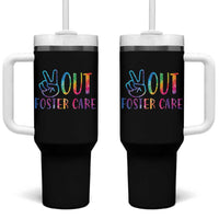Adoption Foster Parents Tumbler With Handle Peace Out Foster Care