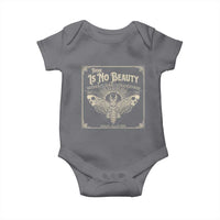 Funny Skull Moth Baby Onesie There Is No Beauty Without Some Strangeness Edgar Poe