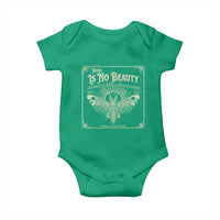 Funny Skull Moth Baby Onesie There Is No Beauty Without Some Strangeness Edgar Poe