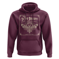 Funny Skull Moth Hoodie There Is No Beauty Without Some Strangeness Edgar Poe