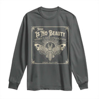 Funny Skull Moth Long Sleeve Shirt There Is No Beauty Without Some Strangeness Edgar Poe
