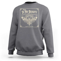 Funny Skull Moth Sweatshirt There Is No Beauty Without Some Strangeness Edgar Poe