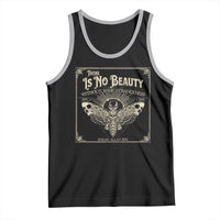 Funny Skull Moth Tank Top There Is No Beauty Without Some Strangeness Edgar Poe