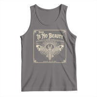 Funny Skull Moth Tank Top There Is No Beauty Without Some Strangeness Edgar Poe