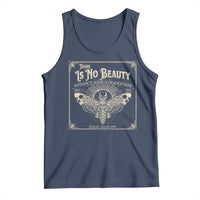 Funny Skull Moth Tank Top There Is No Beauty Without Some Strangeness Edgar Poe