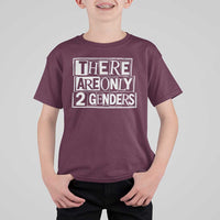 Funny There Are Only 2 Genders Male And Female T Shirt For Kid