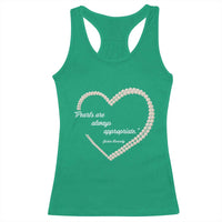 Pearls Are Always Appropriate Racerback Tank Top Jacqueline Kennedy Quotes