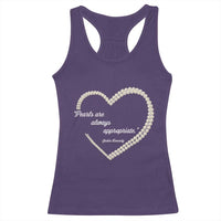 Pearls Are Always Appropriate Racerback Tank Top Jacqueline Kennedy Quotes