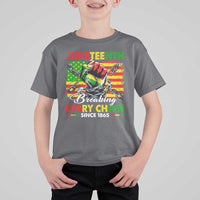 Juneteenth Breaking Every Chain Since 1865 T Shirt For Kid Hand Fist Freedom