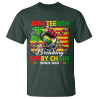 Juneteenth Breaking Every Chain Since 1865 T Shirt Hand Fist Freedom