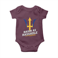 Funny Bajan As Rasshole Baby Onesie Barbados Tridents