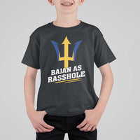 Funny Bajan As Rasshole T Shirt For Kid Barbados Tridents